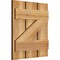 Ekena Millwork Spaced Board-n-Batten Shutters w/Z-Bar, Rough Sawn Western Red Cedar, 17 1/8W x 19H, PR RBS06Z17X019RWR - alternate 5